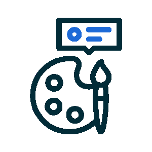 Creative branding and design icon